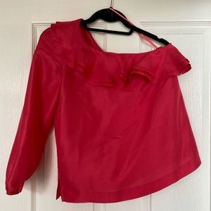 JCrew one shoulder top.
